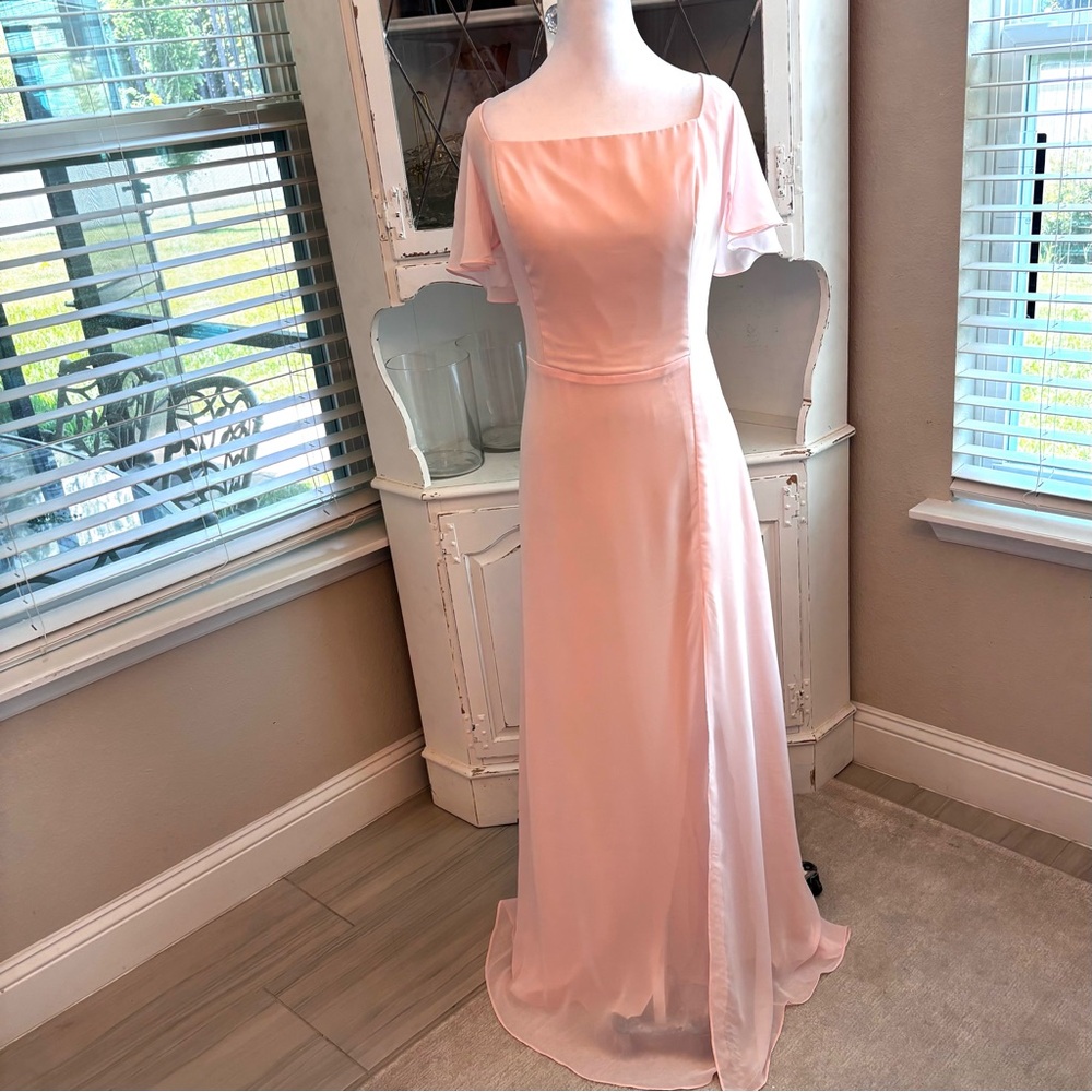 NEW Peach Dress, Long Dress, Prom Dress, Chiffon Dress, NWOT Size 1XL/16W